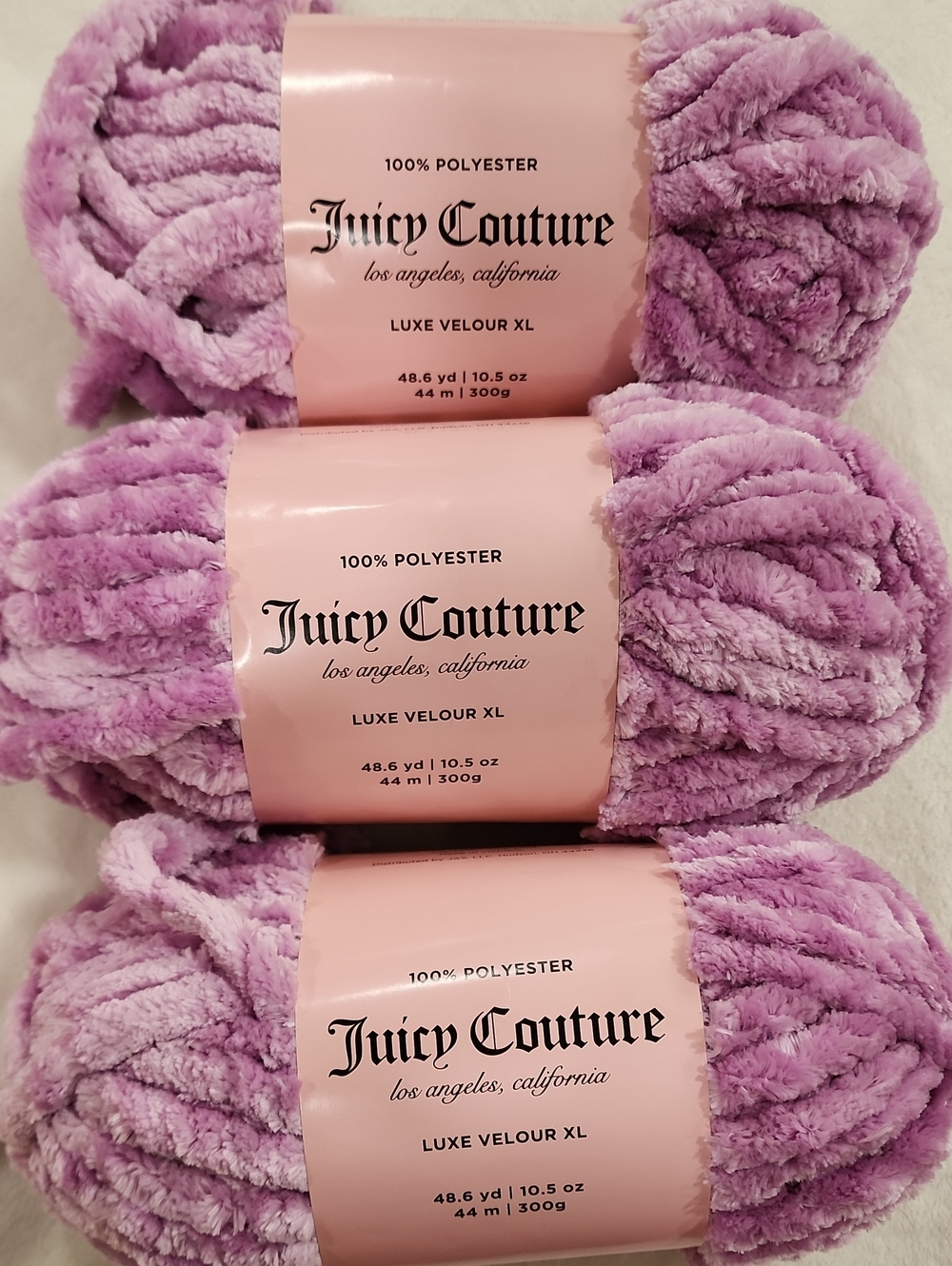 Juicy Couture Luxe Velour Xl Plush-VIOLET TULLE